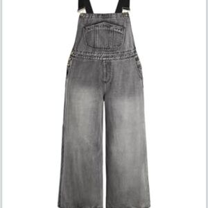 Cider Black Denim Overalls